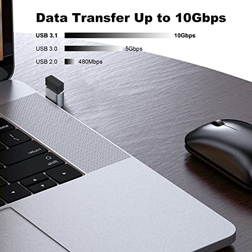 AreMe 90도 직각 USB C to USB 3.1 어댑터, 4팩