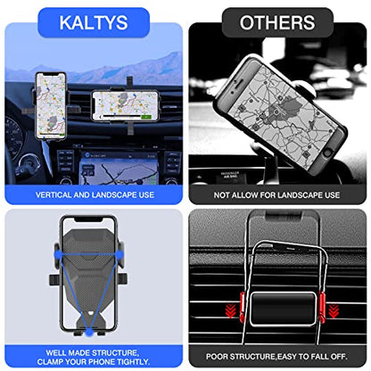 Karltys Compatible with Cell Phone Holder Nissan Rogue 2014-2020 (Not for Rogue Select) /Rogue Sport 2017-2023 /Murano 2015-2023 Car Mobile Phone Holder Dashboard Air Vent Mount Adjustable Stand - size: 14-20 Rogue 15-23 Murano Phone Holder