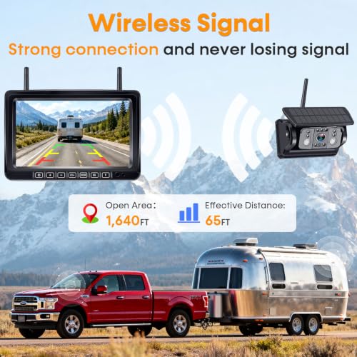 1080P Wireless Backup Camera Magnetic: 1-Min No Wiring Easy Setup & Remove