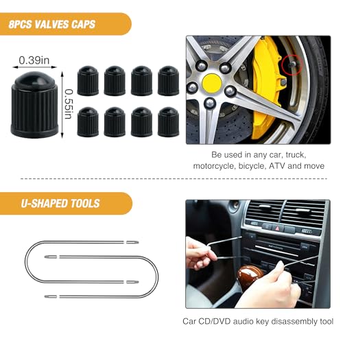GOOACC 330Pcs Trim Removal Tool Auto Push Pin Bumper Retainer Clip Set - color: 330Pcs Clips Removal Kit Blue