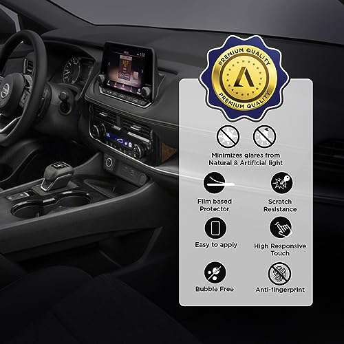 Matte Anti Glare Anti Fingerprint Premium Screen Protector for Designed for Nissan Rogue 2021 2022 2023 S SL SV Platinum Infotainment Navigation Multimedia Touchscreen Display 2 Pack