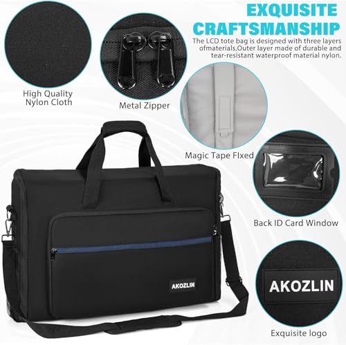 AKOZLIN 24 inch Monitor Carrying Case, Padded Monitor Bag, TV Travel Case - size: For 19"- 24" Screen