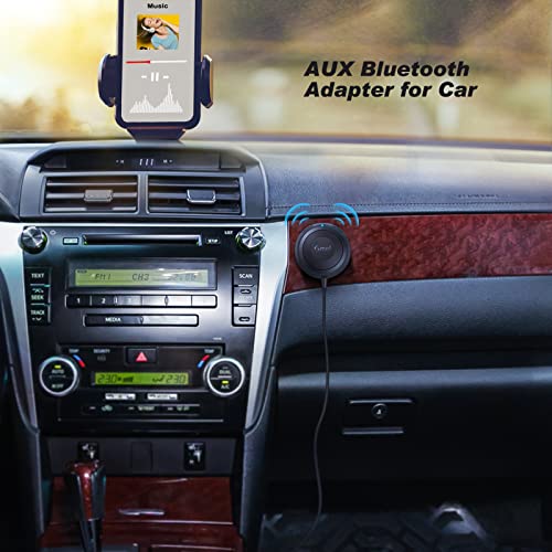 Smof Aux Bluetooth Adapter for Car, BT5.2 Audio Receiver, Hands-Free Calls - size: With Charger