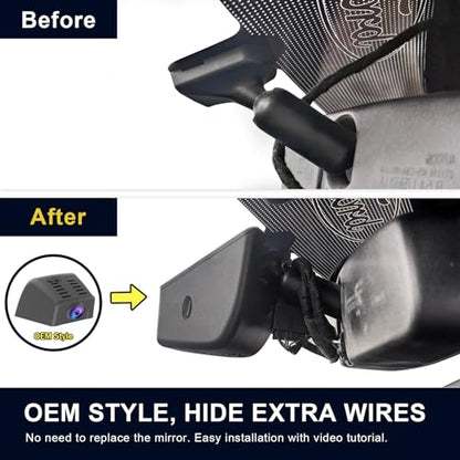 Front 4K Rear 1080P Dash Cam for F150 2013-2017 F250-F450 2015-2019(B) - style: Model B Front and Rear