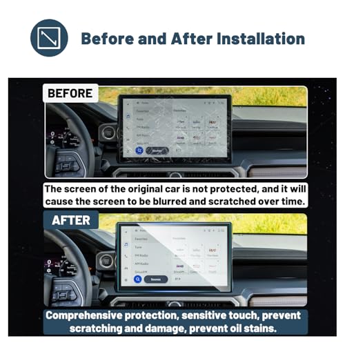 Ruiya Matte Screen Protector for Toyota Tacoma 14" Display Touchscreen Matte Tempered Glass Compatible with 2024 2025 2026 Toyota Tacoma Accessories - color: 2024+ Toyota Tacoma 14" Matte Tempered