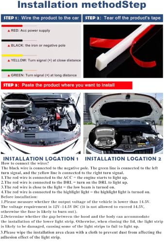 RGB Car LED Hood Light Strip for Cars, SUVs, Trucks, 70 Inches - color: RGB, size: 70 Inches