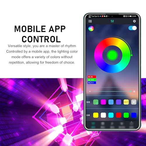 Car Interior LED Lights, RGB Interior Light Strips with Smart App Control, Multicolor Accent Neon Lights, Music Sync Under Dash Footwell Neon Lighting Kit