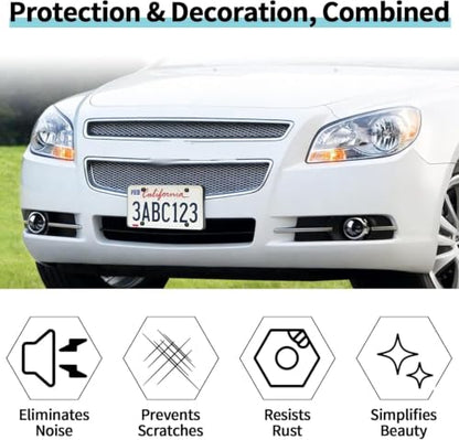 Front License Plate Mount, No Drill License Plate Bracket Holder