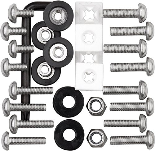 Cruiser Accessories 81500 Locking Fasteners License Plate Frame Hardware, Ultimate Kit-Stainless Star Pin - style: Standard/Metric - Stainless