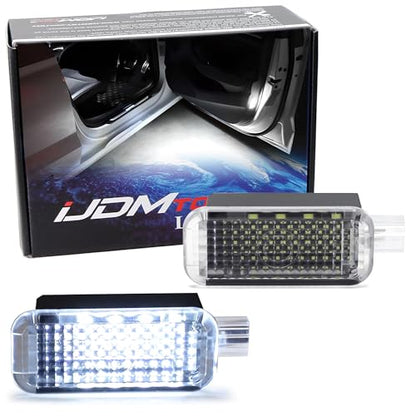 iJDMTOY Xenon White LED Footwell, Door Sill, Side/Under Door Lights, Compartment Glove Box or Trunk Cargo Lights, Compatible With Audi A1 A3 A4 A5 A6 A7 A8 Q3 Q4 Q5 Q7 Q8 - style: White