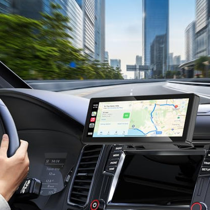 CD Slot CarPlay Screen Mount for 7–10.5" Displays, Stable Anti-Vibration Holder for CarPlay & Android Auto Screens, Wide Compatibility, Secure and Easy Installation