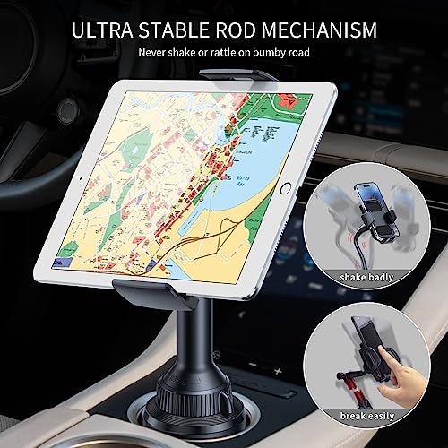 APPS2Car Sturdy Cup Holder Tablet Mount for Car, iPad Car Mount for Truck (Pack of 2) - size: 11 inch (Pack of 2)