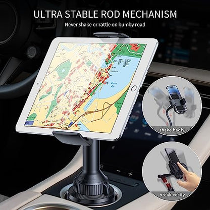 APPS2Car Sturdy Cup Holder Tablet Mount for Car, iPad Car Mount for Truck (Pack of 2) - size: 11 inch (Pack of 2)
