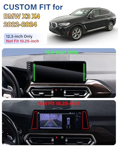 SKYLOTEC Magnetic Charger Phone Holder for BMW X3 X4 2022-2024 12.3 inch - color: Magnetic Wireless Charger, size: X3 2022-2024