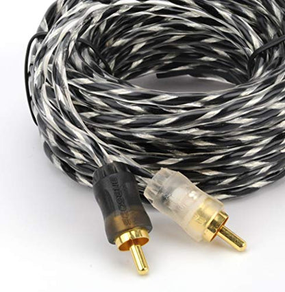 Scosche KDADCCSD Add-On Amplifier Install Wiring Kit - High Current Dual Car Amp Install Kit - Hybrid OFC Power/Ground Cable, Twisted Pair Audio Cables, Power Distribution Block and Wire Terminals
