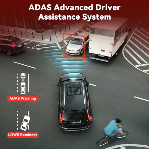 USB Car DVR Dash Cam for Android Radio, ADAS, 64GB TF Card Included