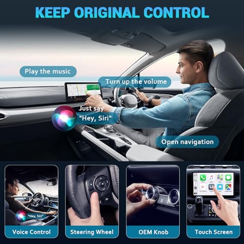 2026 Upgraded Wireless CarPlay Adapter for iPhone 6+ (iOS 10+) & 2016+ Car