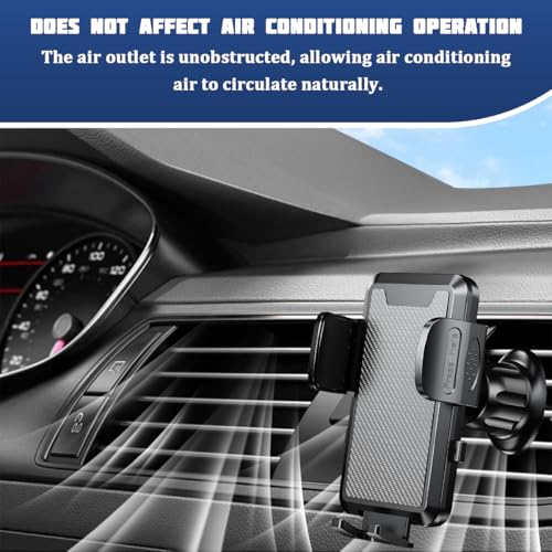 Car Phone Holder, 360 Degrees Adjustable Vehicle Air Vent Cell Phone Mount Clip, Hands Free Stable Automotive Interior Dash Smartphone Stand, Universal for SUV RV Lorry (Gray) - color: Gray