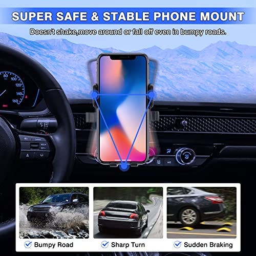 Karltys Car Phone Holder, Honeycomb Dashboard Car Phone Mount Thick Case Friendly, Hands Free Phone Holder for Honda Civic 2022-2025 2026 11th Gen. Interior Accessories - size: 2022-2026 Civic Phone Holder