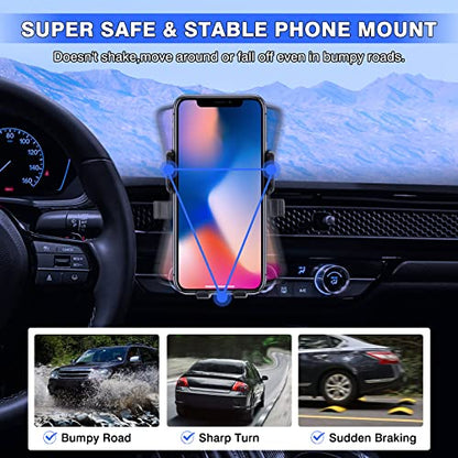 Karltys Car Phone Holder, Honeycomb Dashboard Car Phone Mount Thick Case Friendly, Hands Free Phone Holder for Honda Civic 2022-2025 2026 11th Gen. Interior Accessories - size: 2022-2026 Civic Phone Holder