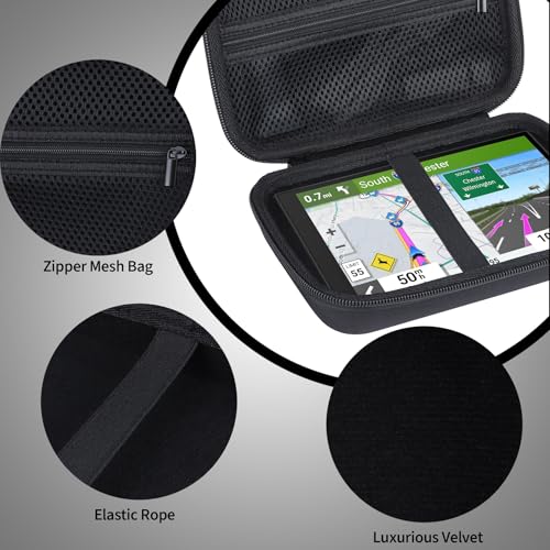 GPS Case for 6-7 Inch Car GPS Navigator, Compatible with DriveSmart 71/76/66 dezl OTR610/620/720/710/700 RV 795/Cam 795/785/780 - size: GPS Case for 6-7 Inch