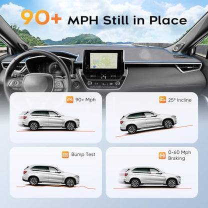Sunsdrew Upgraded Gray Dashboard Cover for 2019-2026 Toyota Corolla Accessories,Dash Cover Mat Carpet Sunshade Pad UV Protection Anti-Glare Non-Slip - size: 19+Corolla Dash Cover(Gray)