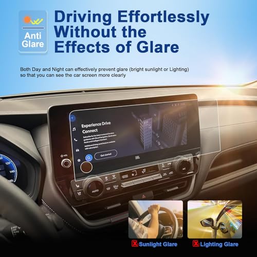 Anti-Glare Matte 2024 2025 2026 Grand Highlander & Grand Highlander Hybrid Screen Protector, (LE/XLE/Limited/Platinum/Nightshade/Max) 12.3-inch Touchscreen, 9H Tempered Glass Anti-Fingerprint