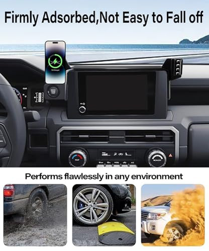 Car Phone Mount for 2024 2025 2026 Toyota Tacoma 8" Screen Accessories - size: fit for 2024-2026 Toyota Tacoma(8 Inch Screen)