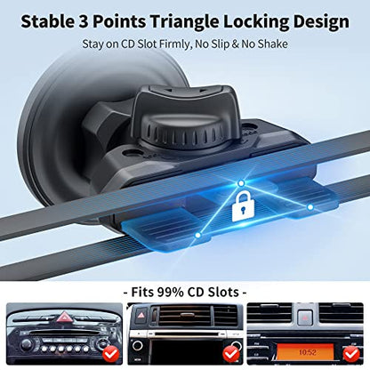 PROfezzion Car CD Slot Magnetic Phone Mount Holder for MagSafe iPhones - style: Car CD Slot or Vent