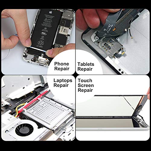 Kaisiking 2mm LCD Repair Tape for Phone Screen, Adhesive Tape with 1 Tweezers for Cell Phone, iPad, Tablets, Laptops, Camera - size: 1pc 2mm