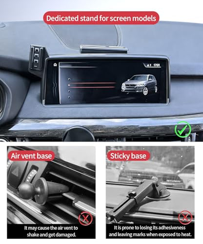 Wireless Charger Car Phone Holder for BMW X5/X6 2014-2018, 10.2"Screen Clip