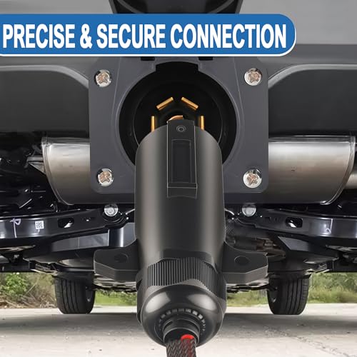 7 Pin to Cigarette Lighter Adapter,10AWG 7-Way Power Access Cable