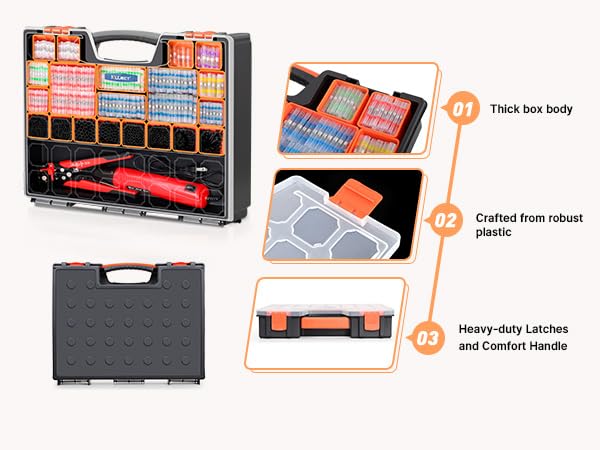 Ultimate All-in-One Heat Shrink Solder Seal Wire Connectors Kit – Wire Striper, Heat Gun, Kuject 2000PCS Waterproof Solder Stick Butt Connectors, Electrical Wiring Connector Kit for Marine Automotive