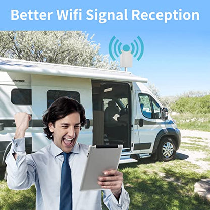 Outdoor 15dBi Dual Band WiFi 2.4GHz 5GHz 5.8GHz Long-Range Directional Panel Antenna with 10Ft Cable for WiFi Router Wireless Network Card Security IP Camera Video Surveillance Monitor, Eifagur - style: Panel Antenna