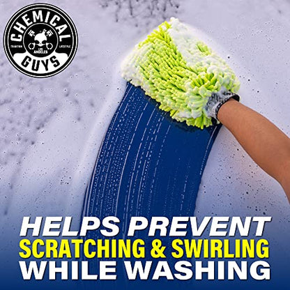 Chemical Guys Chenille Premium Scratch-Free Microfiber Wash Mitt for Car Washing,Lime Green,Ultra-Soft Car Wash Gloves,Swirl-Free Finish,Safe for Trucks,SUVs,Motorcycles,and More,(Pack of 24) - size: 24 Pack
