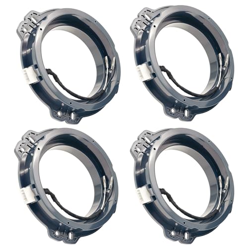 HIGHLIKEINST&Acc 4PCS 6"/6.5"/6.75" Car Speaker Adapter Bracket Speaker Wiring Harness Kit with 2006-2026 Hyundai Sonata/Santa Fe/Azera/Elantra/KIA 2011-2026 Speaker Adapter Brackets