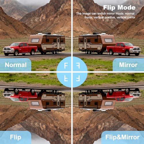 VTimes Wireless Backup 4 Camera for Trucks RV Backup Camera with HD Monitor - color: 7 inch - 4 Cameras