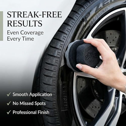 Tire Shine Applicator - Tire Shine Car Detailing Foam Sponge Tool - Tire Cleaner and Shine Tire Foam - Tire Shine Brush Car Cleaning Supplies (2 Pack) - size: 2 Pack