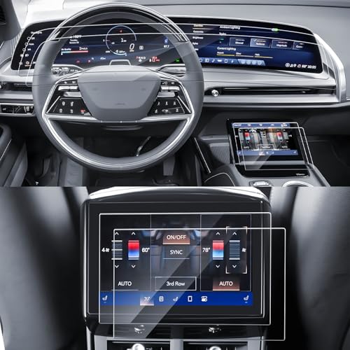 SKTU 6PCS for 2026 2027 Cadillac Vistiq Screen Protector for 2026+ Cadillac Vistiq (Luxury/Premium Luxury/Sport/Platinum) 33-Inch Navigation & Central AC & Rear AC Screen Cadillac Vistiq 2026 2027 Accessories Nano Screen Protective Film [Ultra HD, Anti-Gl