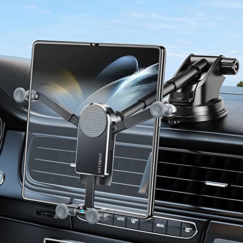 Z Fold 7 Car Mount Accessories, Gravity Linkage, Suction Cup - color: Black-D