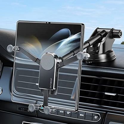 Z Fold 7 Car Mount Accessories, Gravity Linkage, Suction Cup - color: Black-D