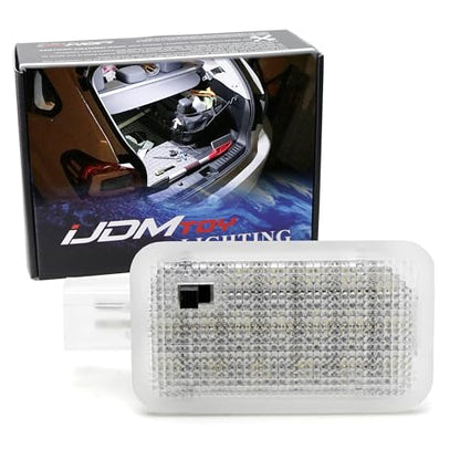 iJDMTOY Super Bright Xenon White Full LED Trunk Cargo Area Light Assembly w/Switch Compatible With Subaru Impreza WRX XV Crosstrek Ascent, Powered by 18-SMD LED Diodes