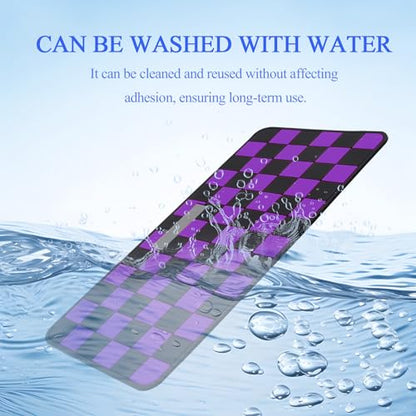 Wuyaoyao 2PCS Car Dashboard Anti Slip Mat, 12.2"×8.3" Non-Slip Dashboard Sticky Pad, PVC Car Dash Gripping Mat, Multifunctional Auto Grip Mat for Phones Sunglasses Keys Electronic Devices (Purple) - color: Purple