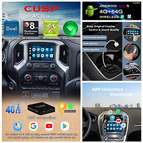 Wireless CarPlay AI Box for OEM Wired CarPlay Cars, Wireless Android Auto - color: For Factory Touch Screen Radio With Wired Car Play