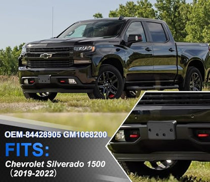 Front License Plate Frame for Chevy Silverado 1500 2019-2022 - size: For Chevy Sliverado 1500 2019-2022