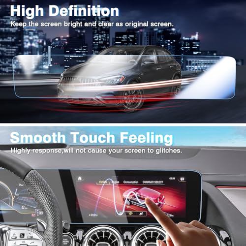 Karltys Tempered Glass Screen Protector for 2020-2025 2026 Mercedes Benz GLA GLB CLA CLA250 /2022-2025 EQB 10.25-Inch Touchscreen, Anti Glare Screen Cover for Mercedes Benz CLA Accessories - size: 2020-2024 2025 Mercedes Benz GLA GLB CLA