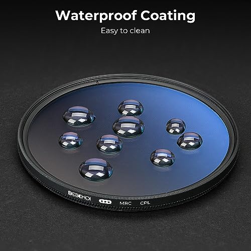 Beschoi 40.5mm Polarizer Filter 30 Layer Multi-Resistant Nano Coated Circular Polarizing Filter(CPL) with HD Optical Glass/Ultra Slim Frame, Reduce Glare/Enhance Contrast/Reduce Reflection - size: 40.5mm