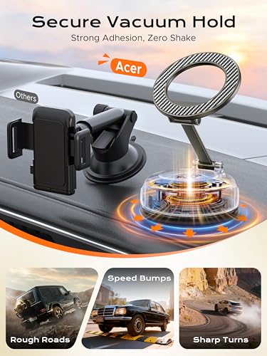 Acer Gadget Car Phone Mount, Vacuum Magnetic Phone Holders for Your Car