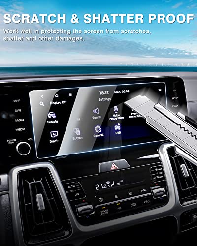 Karltys 2pc Screen Protector Kia Sorento 2021~2023 10.25 inch (S, EX, SX, SX Prestige, SX Prestige X-Line)[No Glare & Fingerprint] Tempered Glass Kia Sorento Accessories - size: 10.25"Kia Sorento 2021~2023