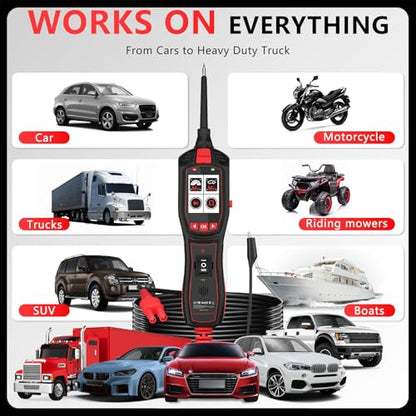 Electrical Tester for 6V-30V Cars, Short Circuit Breaker Finder Tool, Automotive Circuit Tester, Voltage Tester, P150 - style: P150